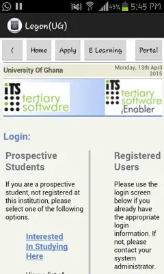 University of Ghana android App screenshot 3